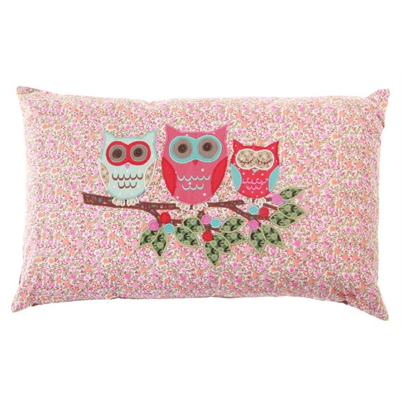 Three Owls Cushion with Inner