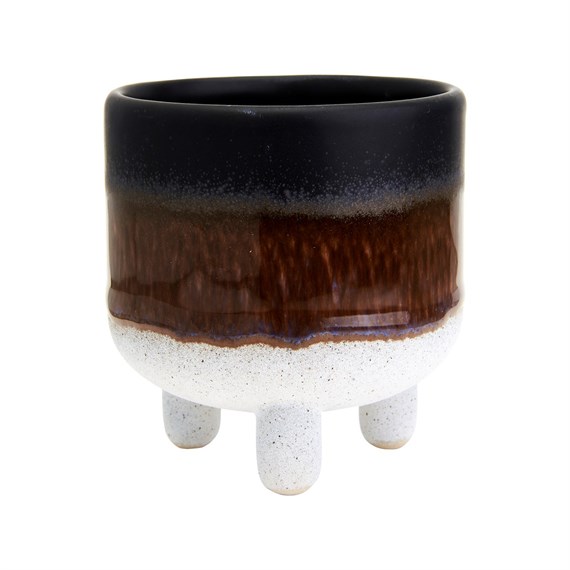 Mojave Glaze Black Planter