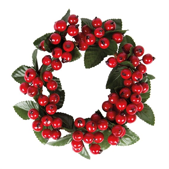 Berry & Leaves Mini Wreath