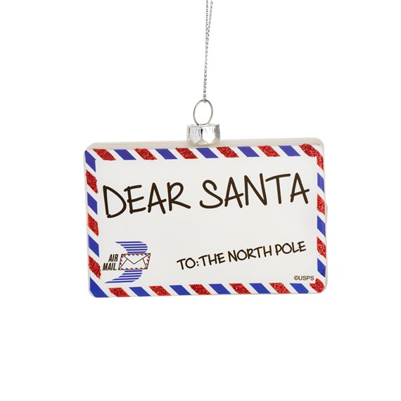 Dear Santa Letter Shaped Bauble