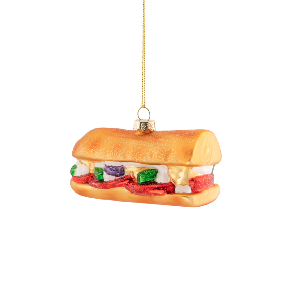 Baguette Sandwich Shaped Bauble