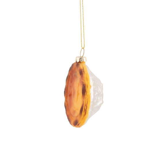 Pastel de Nata Shaped Bauble