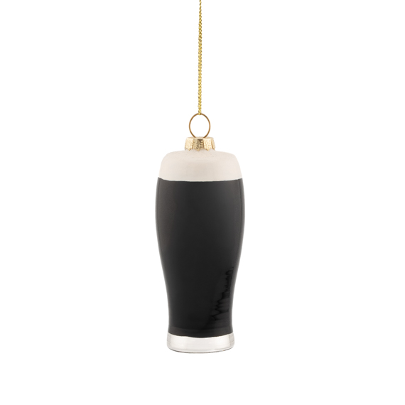 Pint of Stout Beer Shaped Bauble