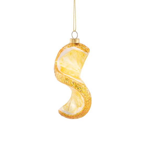 Lemon Twist Shaped Bauble