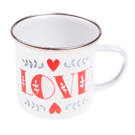 Enamel Love Mug