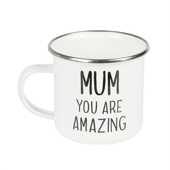Mum You Are Amazing Enamel Mug