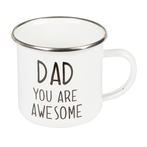 Dad You Are Awesome Enamel Mug