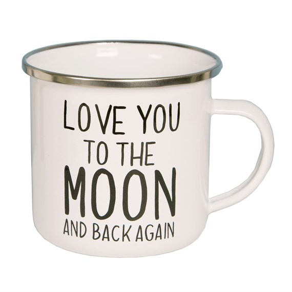 Love You to the Moon Enamel Mug
