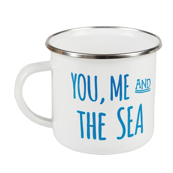 You, Me & the Sea Enamel Mug
