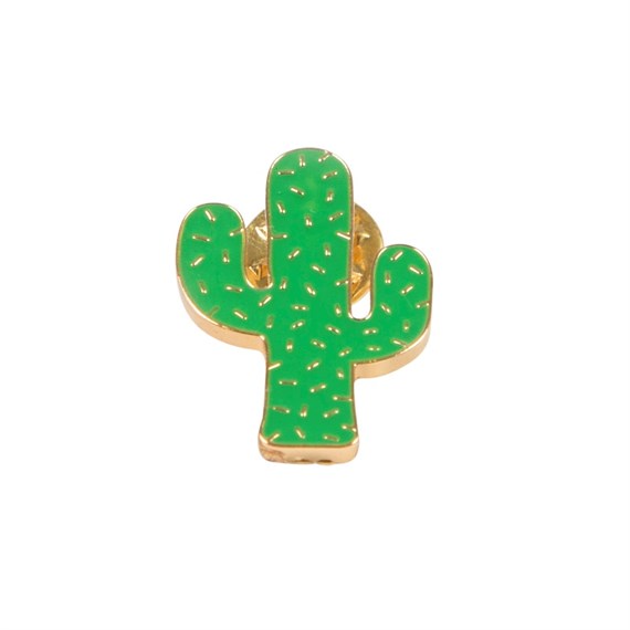 Green Cactus Pin Fashion Accessory
