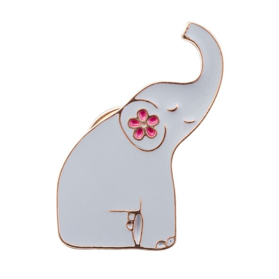 Mandala Elephant Enamel Pin Fashion Accessory