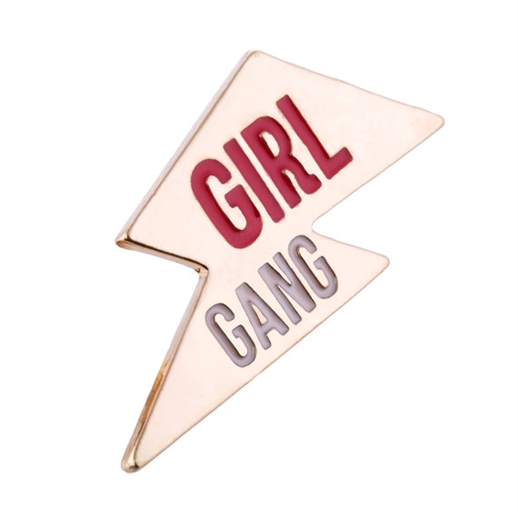 Girl Gang Lightning Bolt Pin Fashion Accessory