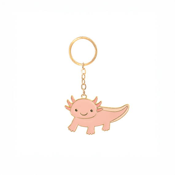 Axolotl Enamel Keyring