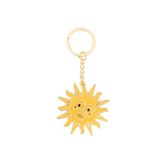 Sun Enamel Keyring