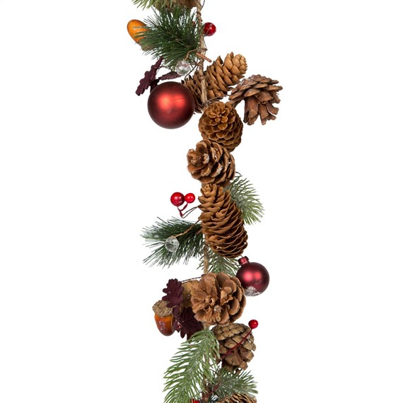 Merry Berry Garland  with Pinecones