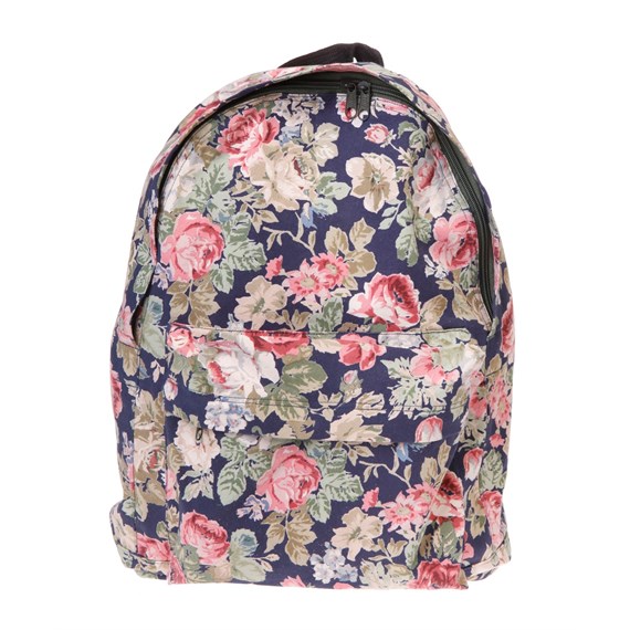 Vintage Floral Backpack-Blue