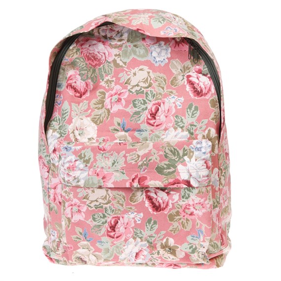 Vintage Floral Backpack-Dusky Pink