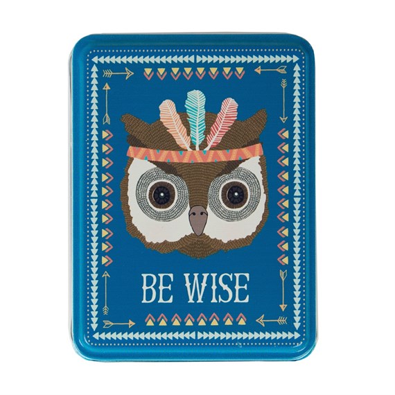 Be Wise Owl Animal Adventure Storage Tin