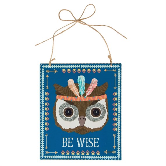 Be Wise Owl Animal Adventure Plaque