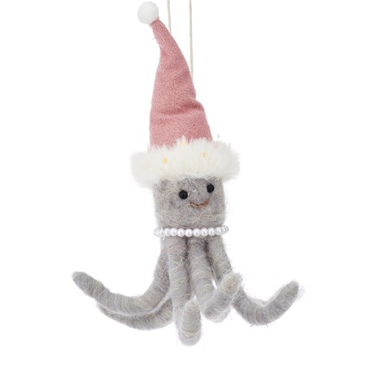 Wonderland Octopus Hanging Felt Decoration