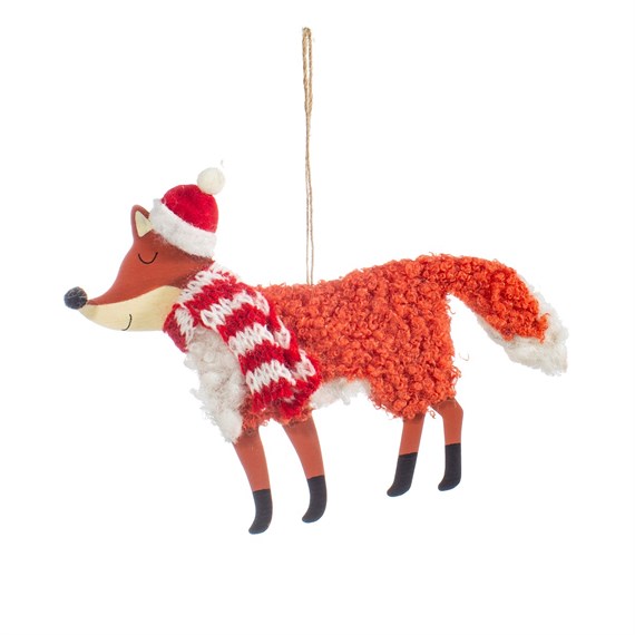 Festive Fox Hanging Decoration