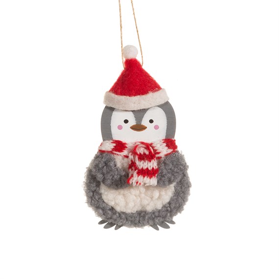 Festive Penguin Hanging Decoration