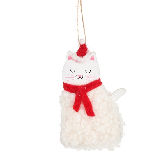 Festive Cat Hanging Decoration