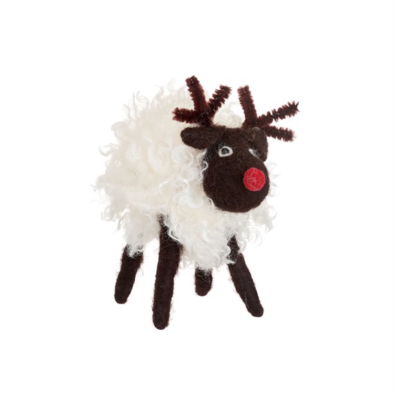 Rudi the Red Nosed Sheep Decoration