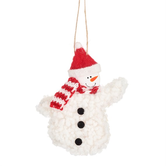 Festive Snowman Hanging Decoration