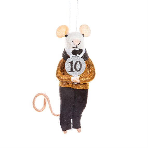 Dancing Judge Mouse Hanging Decoration