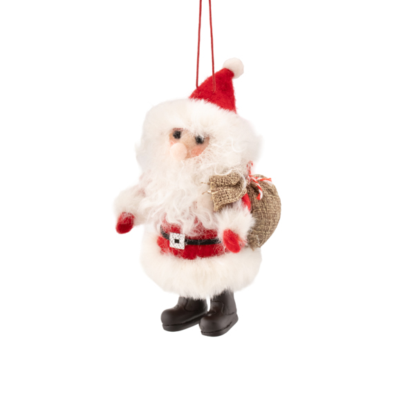 Santa with Sack Felt Decoration