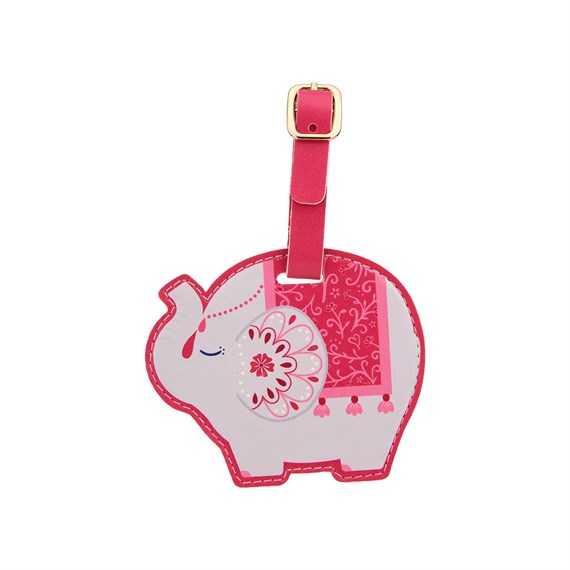 Mandala Elephant Luggage Tag