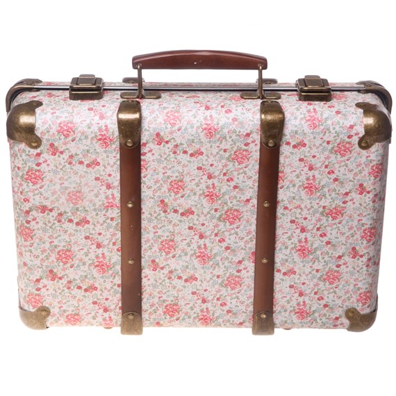 Vintage Floral Suitcase Roses
