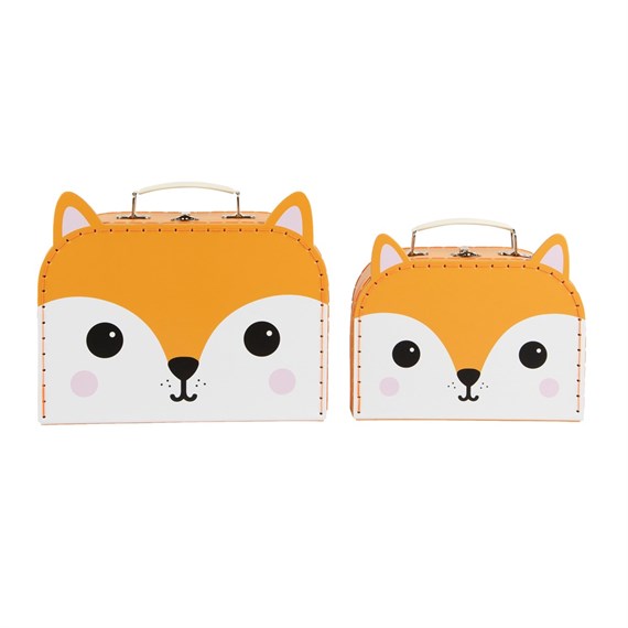 Hiro Fox Kawaii Friends Suitcases - Set of 2