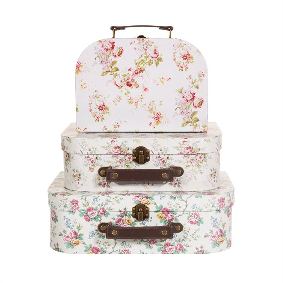 Wild Rose Suitcases - Set of 3