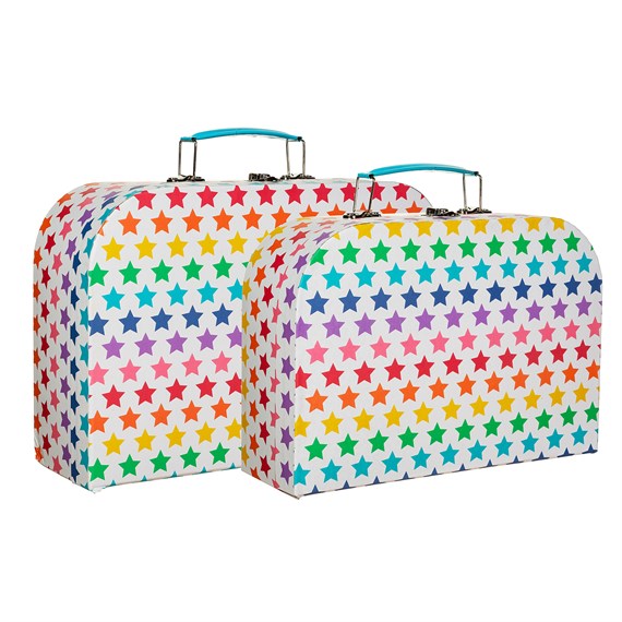Rainbow Stars Suitcases - Set of 2