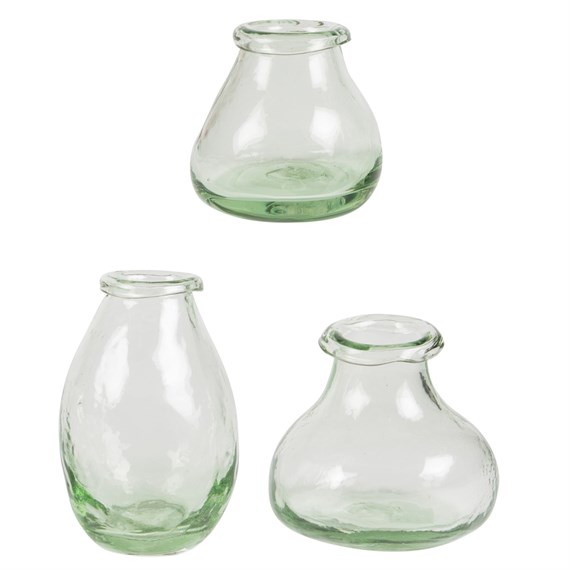 Curved Glass Wild Bouquet Vase Assorted