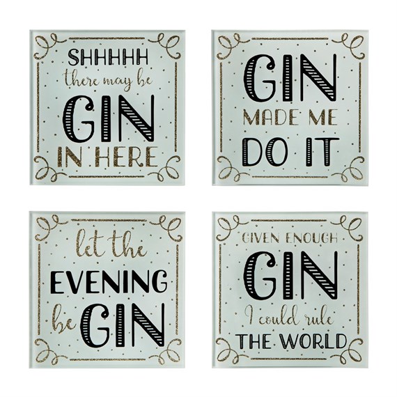 Gin Time Coasters - Set of 4