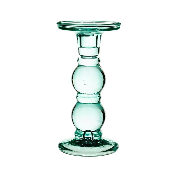 Eloise Glass Candle Holder Turquoise