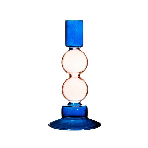 Pink & Blue Two Tone Bubble Candle Holder