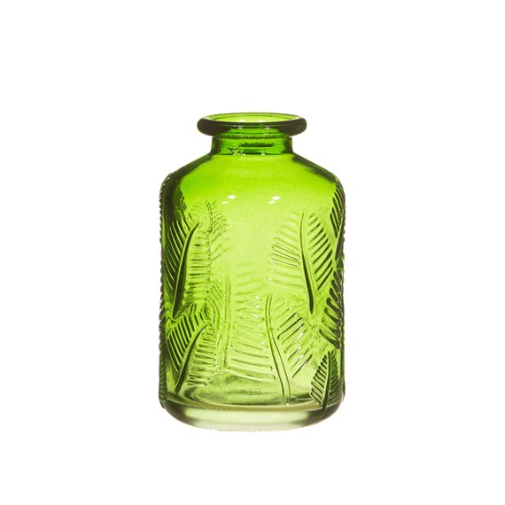 Green Leaf Print Vase