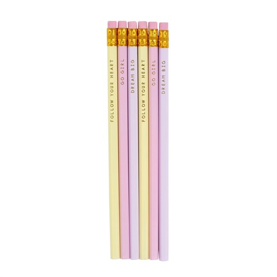 Pastel Write Your Own Story Pencils - Set of 6
