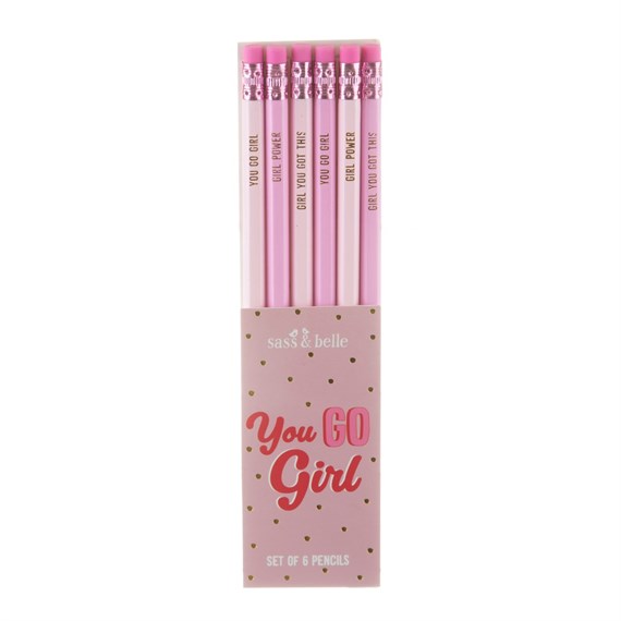 Girl Power Pencils - Set of 6