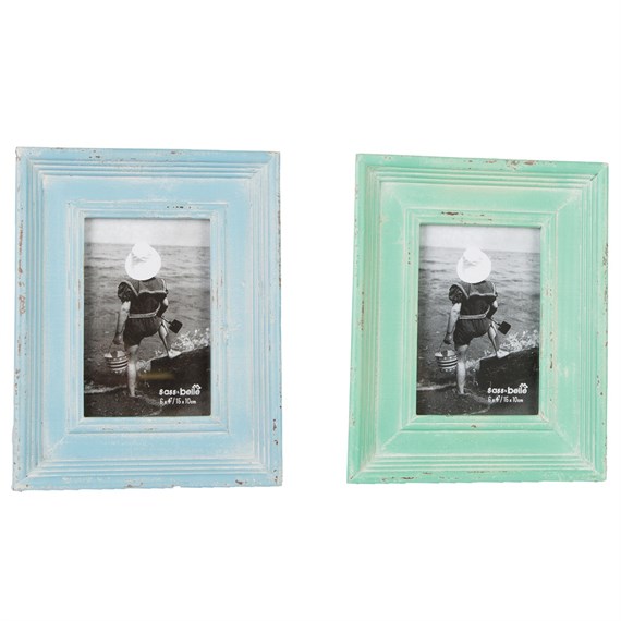 Shabby Chic Distressed Pastel Photo Frame Assorted