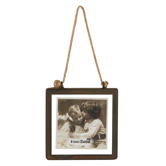 Industrial Finish Square Hanging Photo Frame