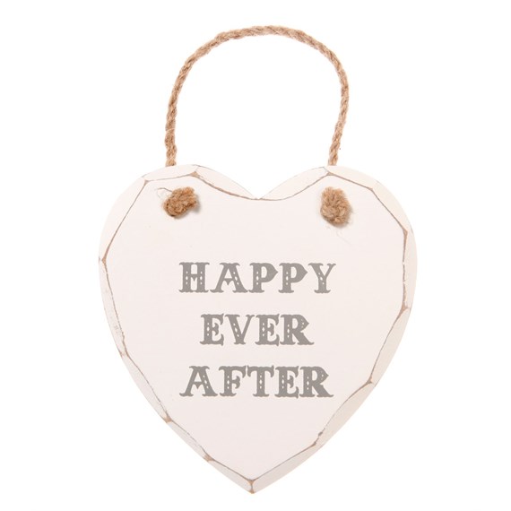 Happy Ever After Heart Plaque
