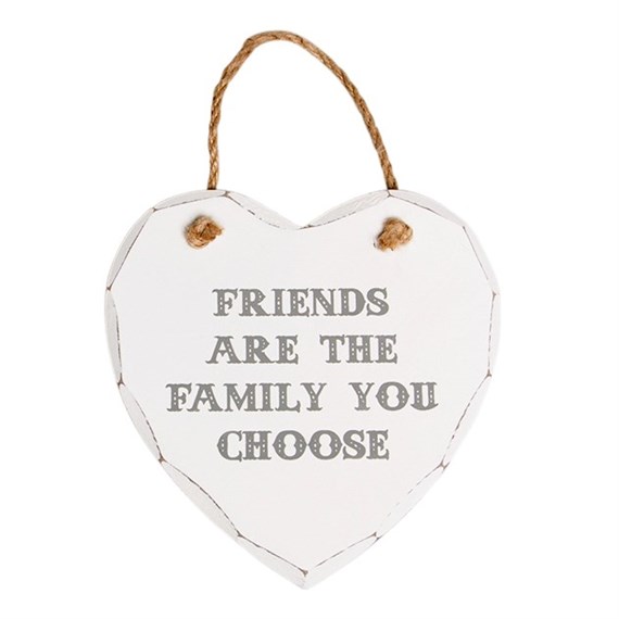 Friends Are the Family Heart Plaque