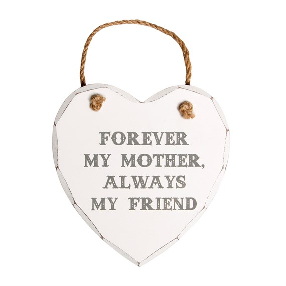 Forever My Mother Heart Plaque
