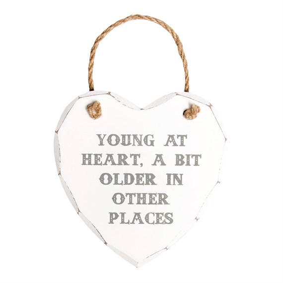 Young At Heart Heart Plaque