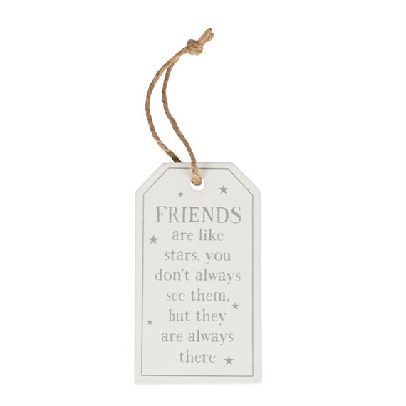 Friends Are Like Stars Tag Decoration
